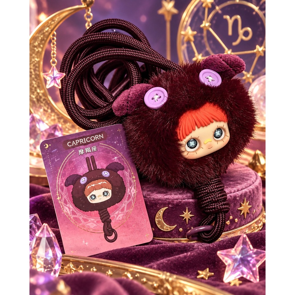 TOP TOY MayMei Horoscope Capricorn Pendant Blind Box Confirmed Plush Keychain